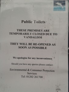 Council has to put such notices constantly due to vandalism