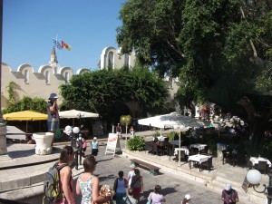 The square in Kos Town. Photos: Natalie Kerry