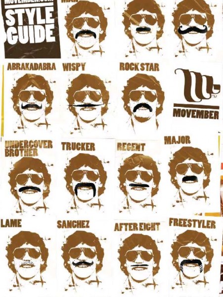 Movember style guide.