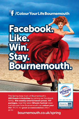 Bournemouth BID The advertisement which will be appearing in some of London's railway stations.