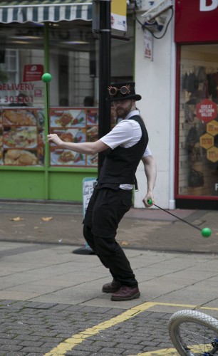 Street Performer on Boscombe High Street