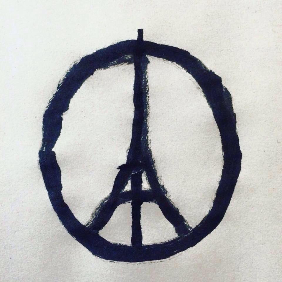 Jean Jullien pray for paris