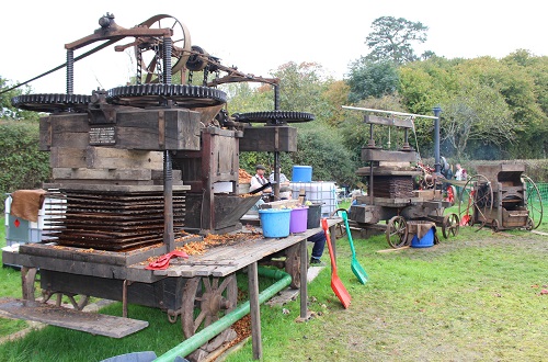 Vintage cider presses