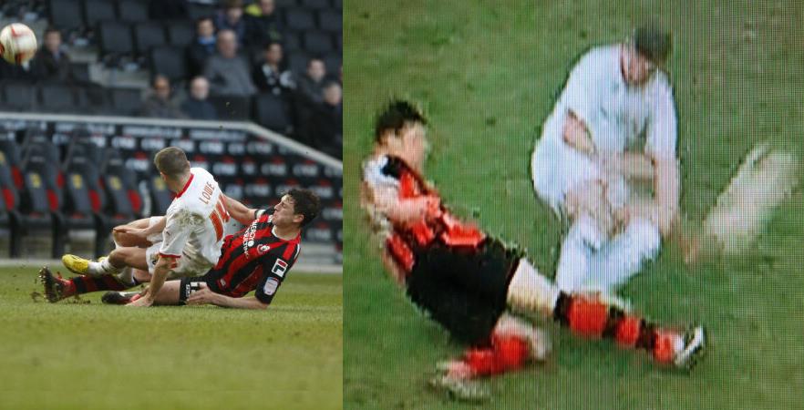 Ryan Lowe tackle on Tommy Elphick