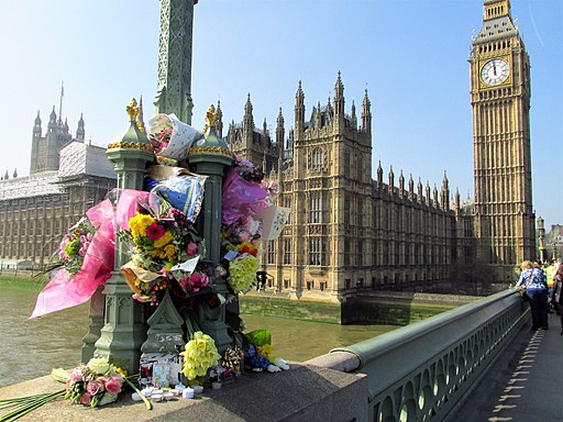 Flowers on Westminster Bridge