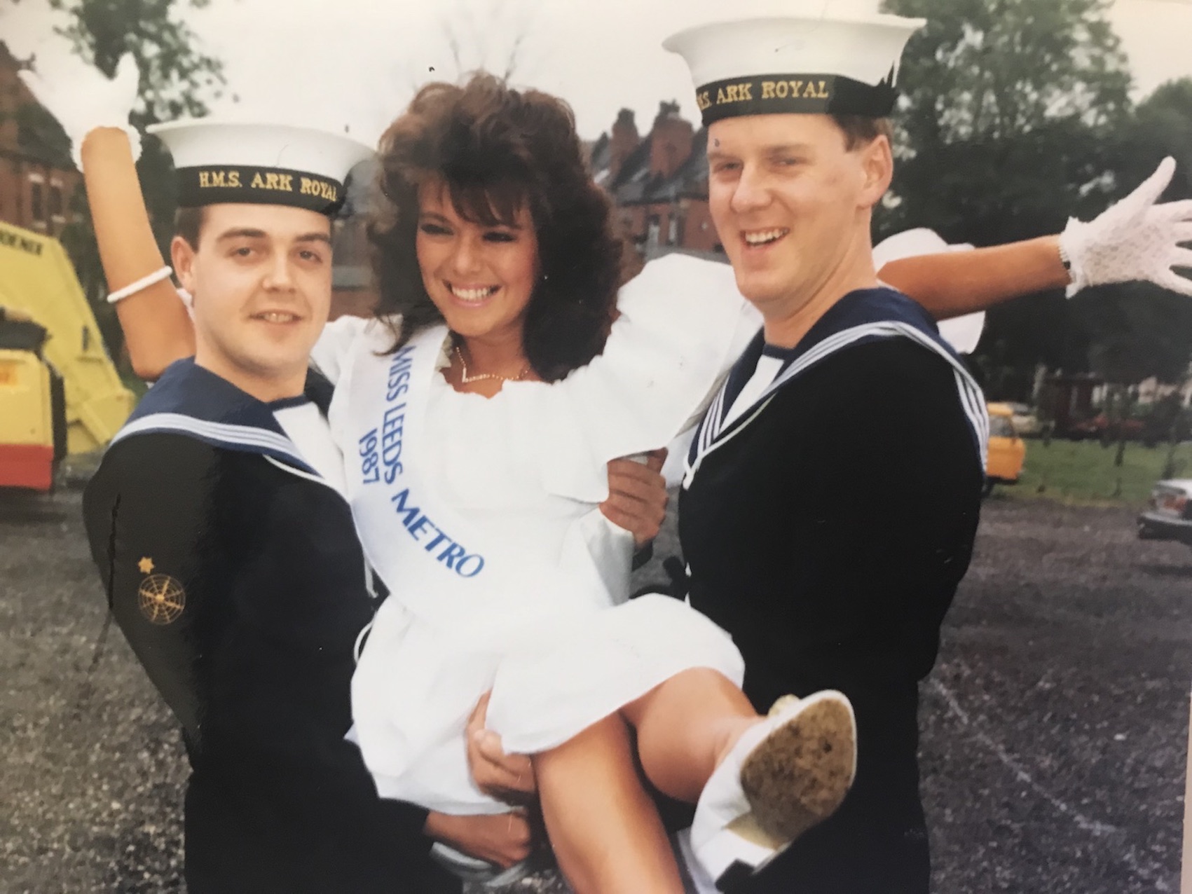 Angie Beasley, competing for Miss England in the 1987