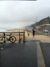 Volunteers litter picking on Boscombe beach.