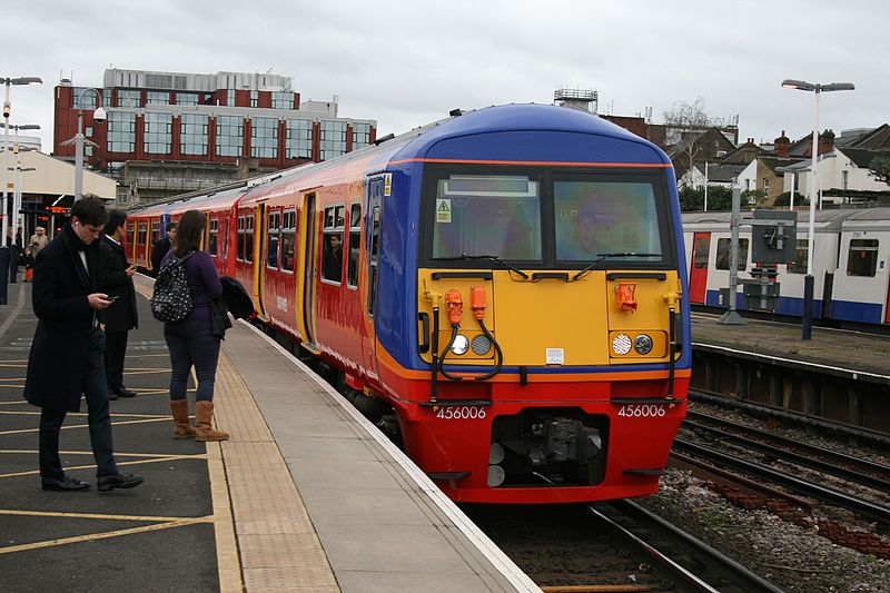 South West Train at a platform