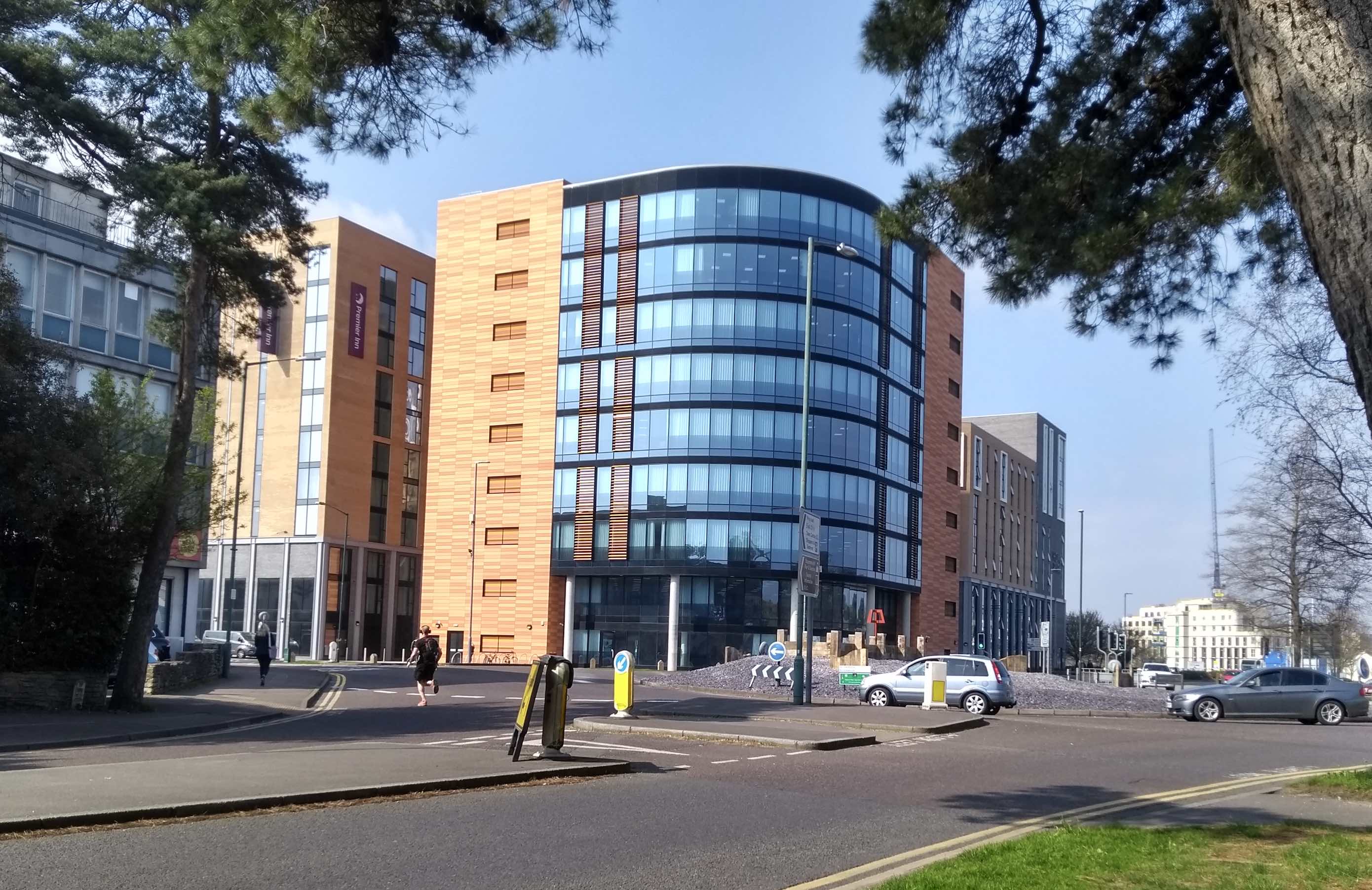 Photograph of One Lansdowne Plaza from St Swithuns Roundabout
