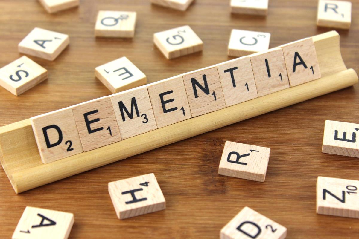 scrabble board of dementia