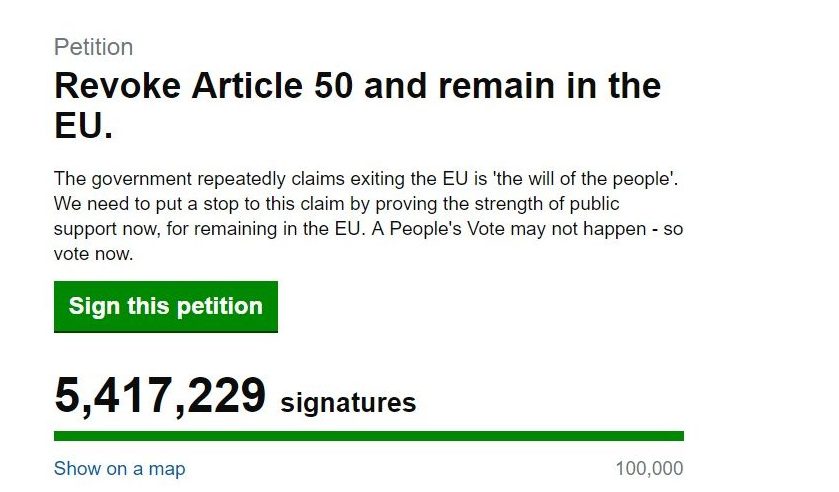petition over 5m