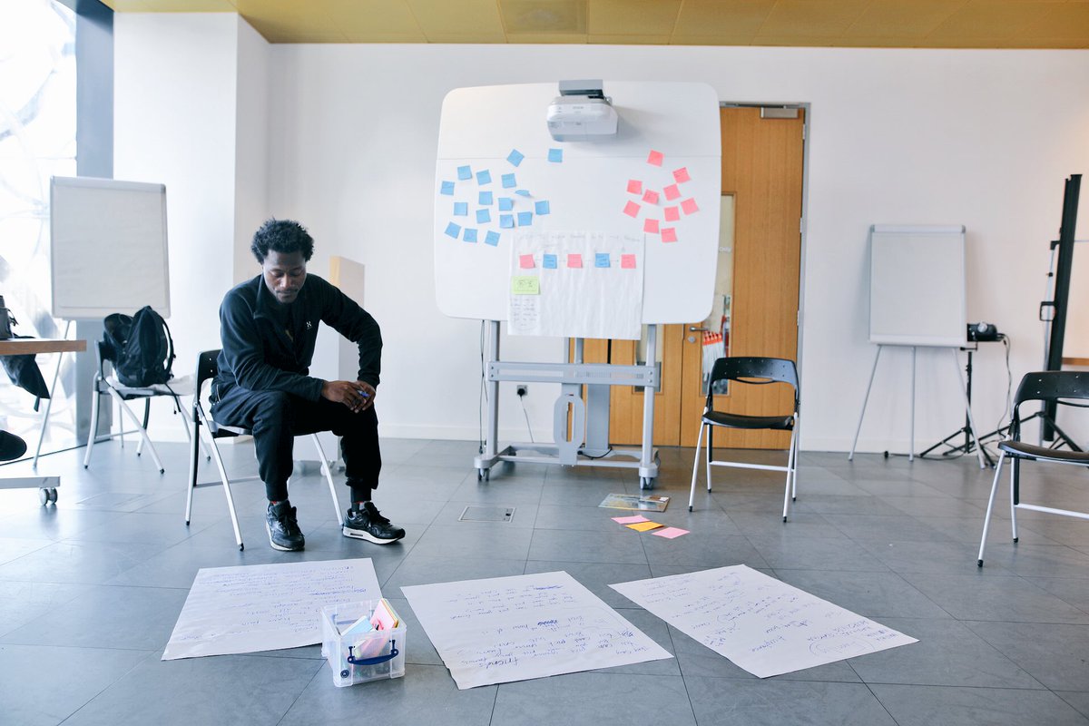 photo of Bournemouth rapper ric flo in rap workshop