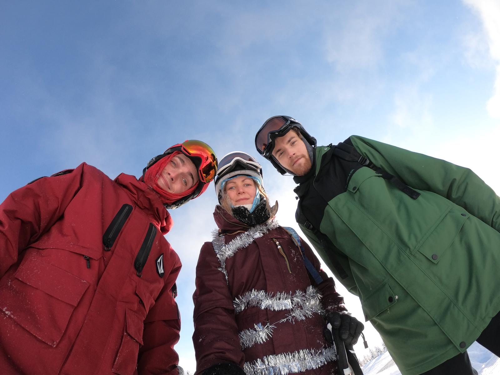 Seasonaires Ollie, Sophie, and Joe in Banff, Canada