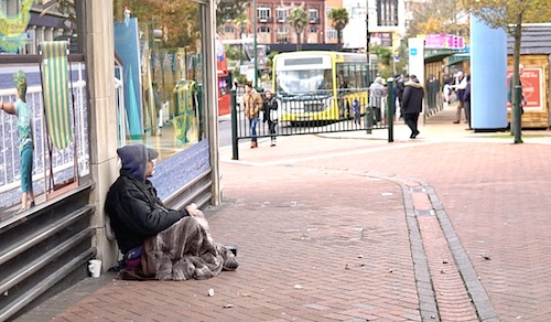 rough sleeper disappeared on the street