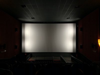 Picture of cinema auditorium, where films are shown.