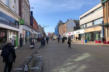 A row of shops in Bournemouth town centre