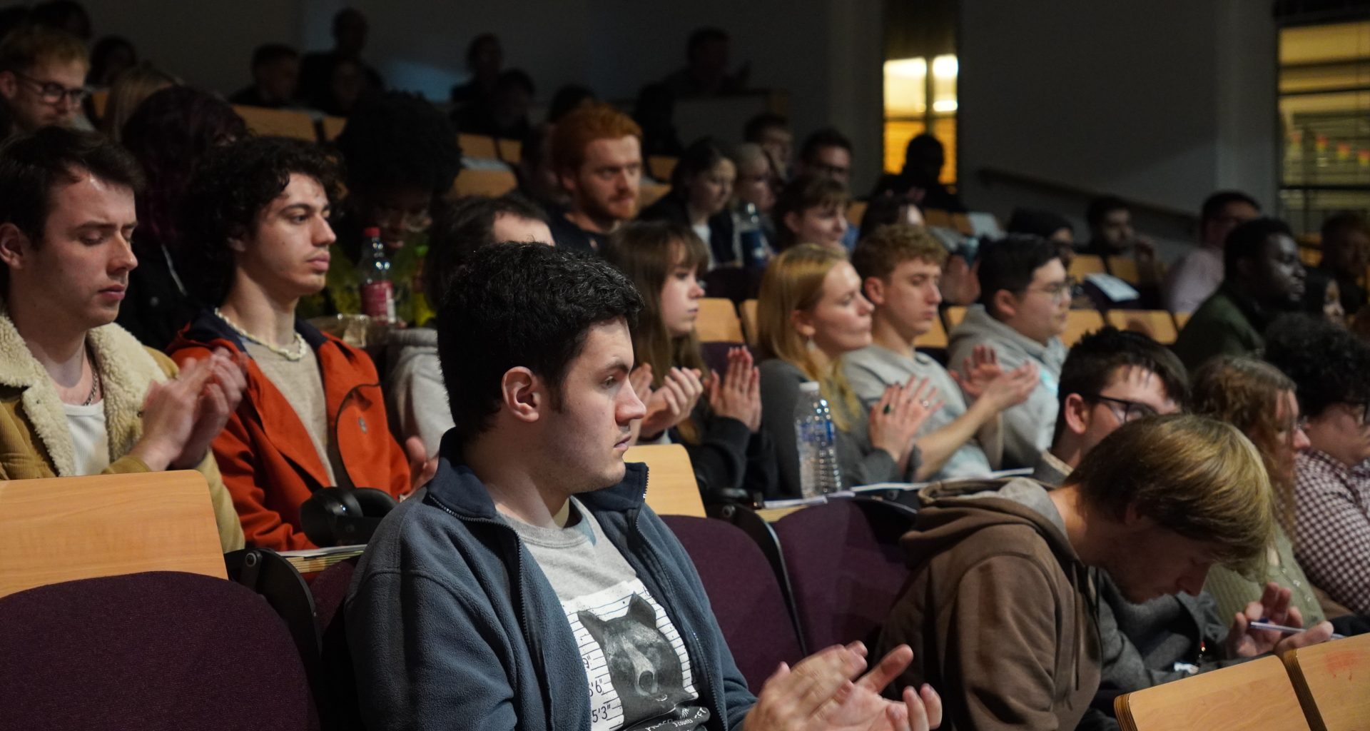 Students at a political debate. Photo: Thanh Hung Nguyen